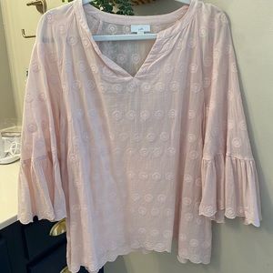 J Jill pink blouse shirt